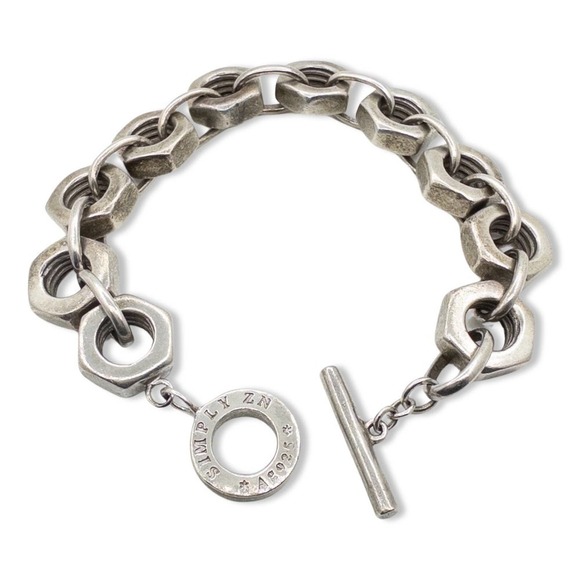 ZN Concept Other - VINTAGE ZN Concept Round Nut Link HEAVY Chain Bracelet